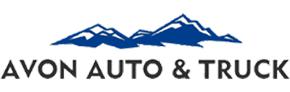 Logo for Avon Auto & Truck featuring a stylized blue mountain range above the company name in black text. | Avon Auto & Truck