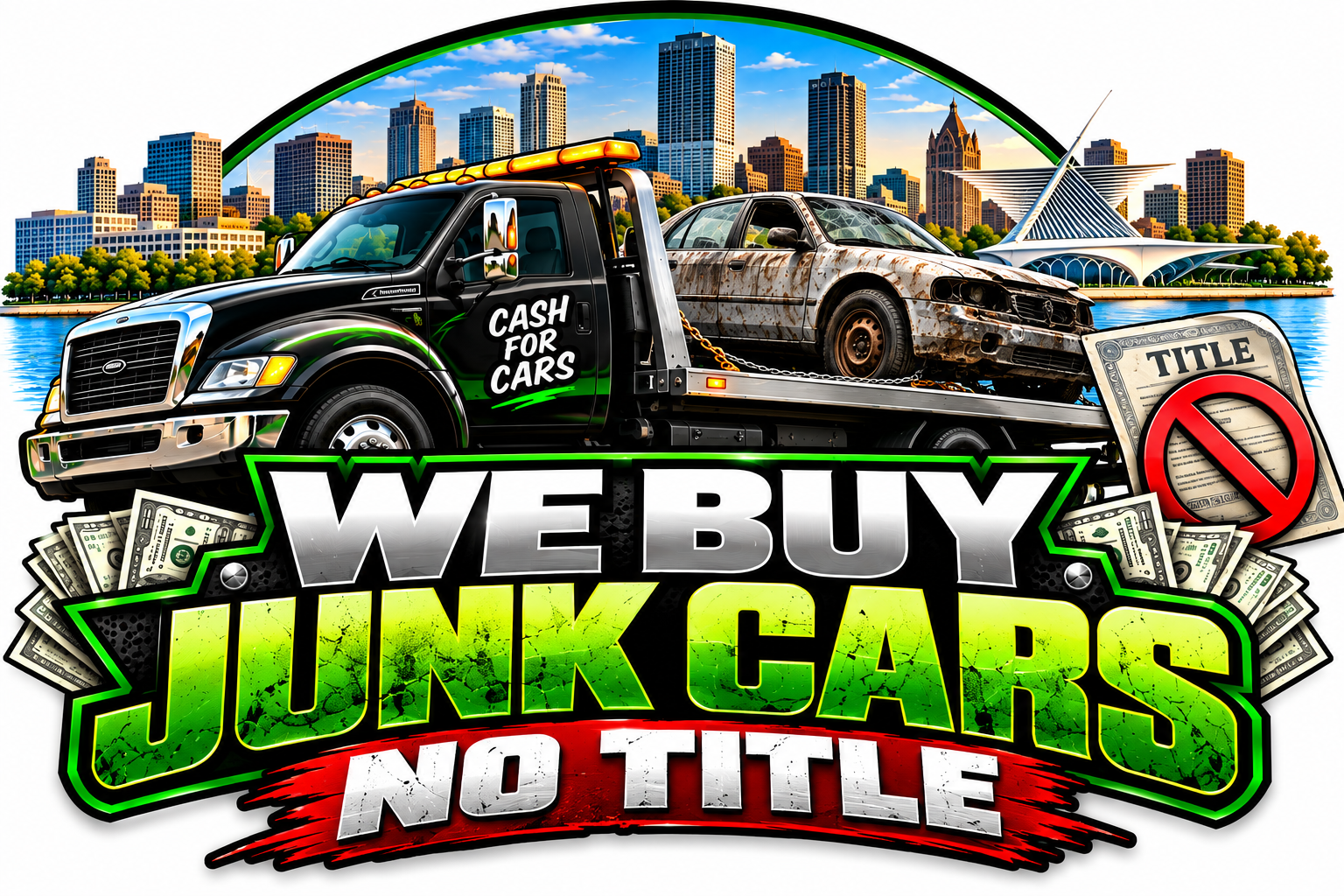Sell a junk car without a title in Milwaukee, WI with proof of ownership