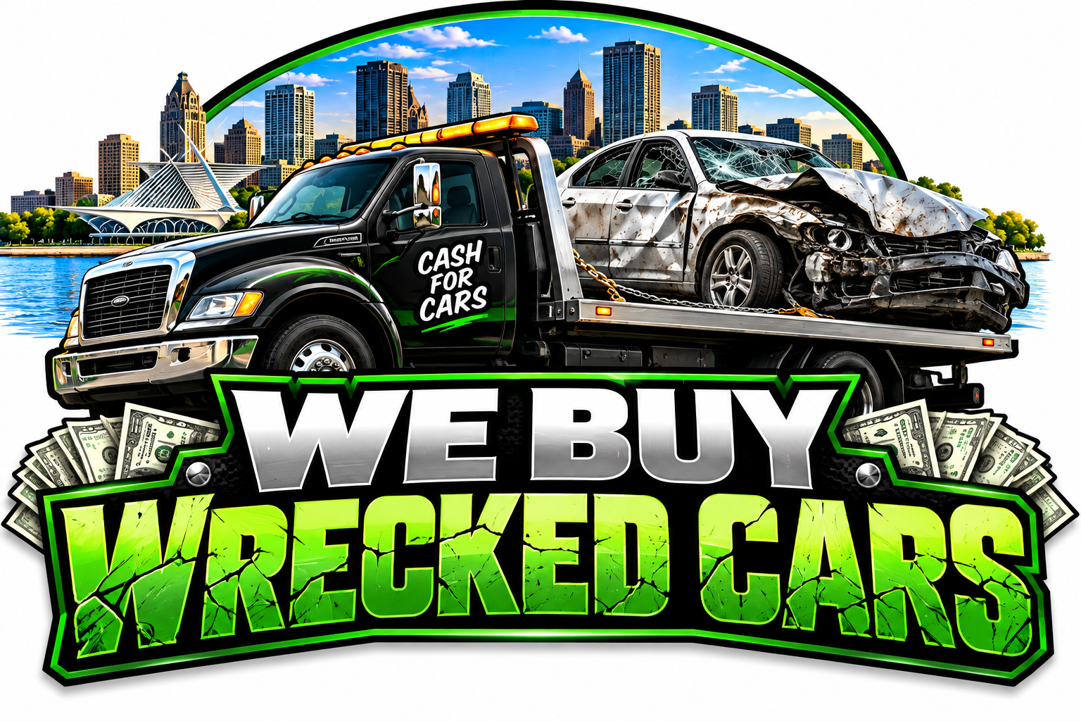Sell a wrecked or accident damaged car for cash in Milwaukee, WI