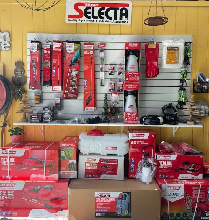 A Selection of Selecta Products Are Displayed on A Wall — Yeppoon Stockfeed & Rural Supplies in Yeppoon, QLD
