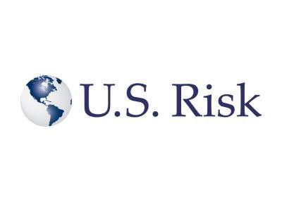 U.S. Risk logo: globe graphic beside the words