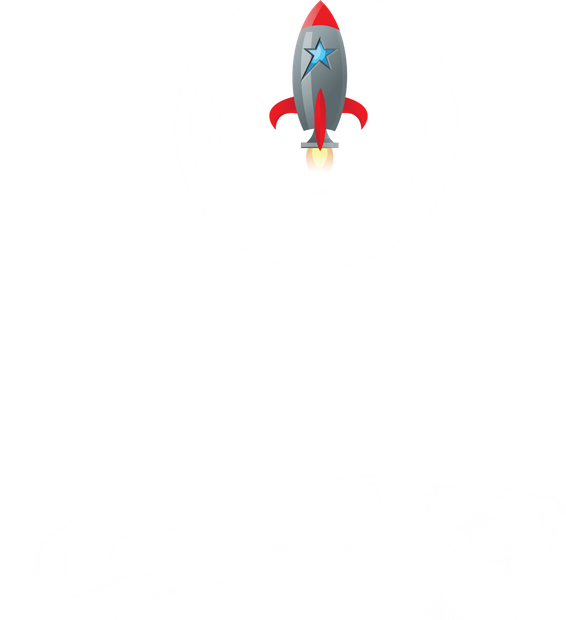 Google Reviews Website Widget, SkyRocket graphic with smoke cloud moving upward