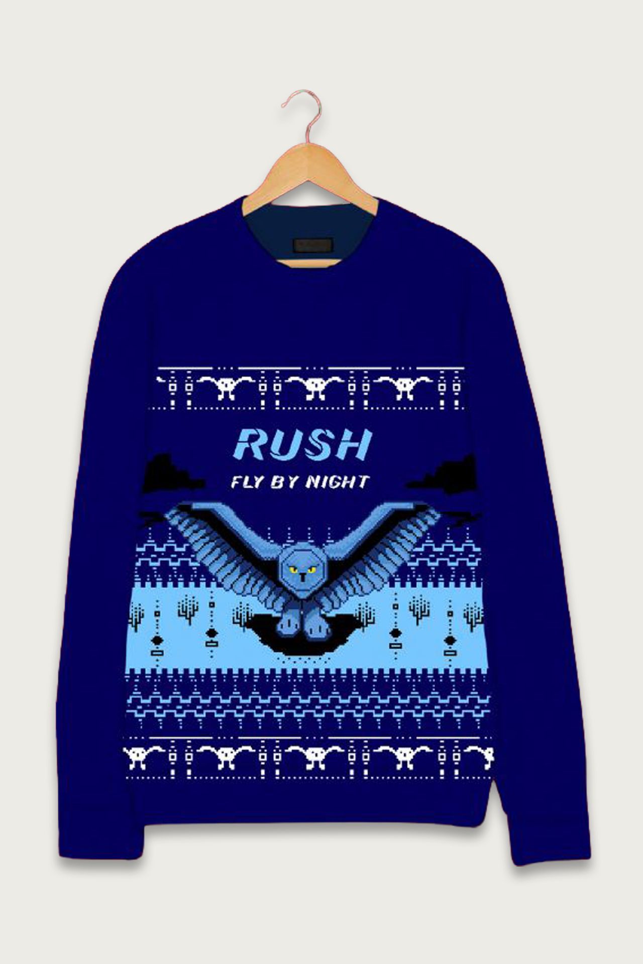 Blue sweater with