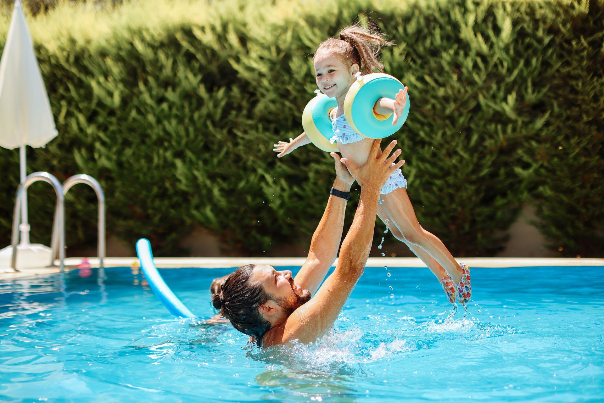 Baby On The Swimming Pool | Glendale, AZ | Pool Supply Warehouse