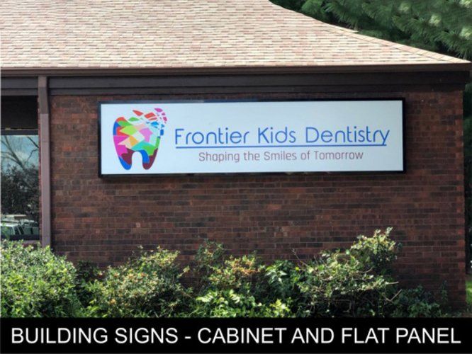 Frontier Kids Dentistry Building Sign