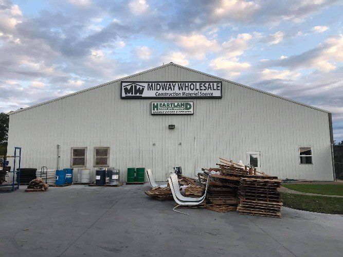 Midway Wholesale Building Sign