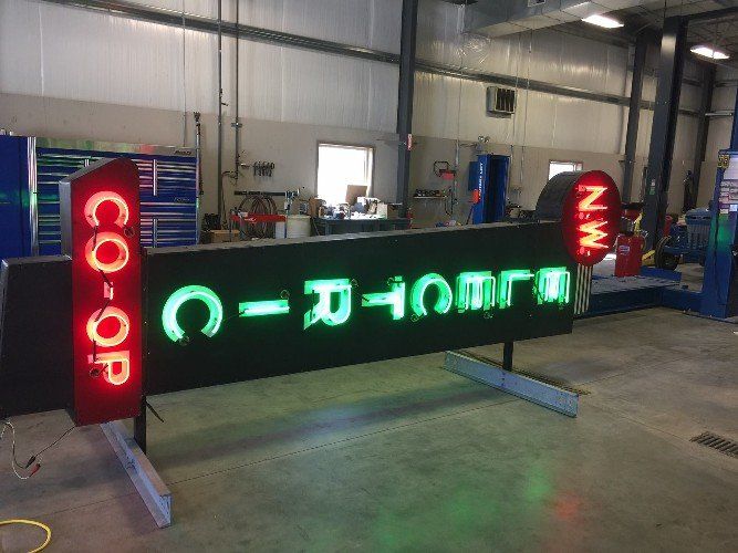 N.W. Electric Co-Op Neon Sign
