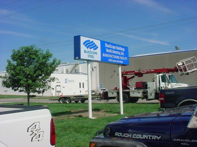BlueScope Stihl Pole Sign