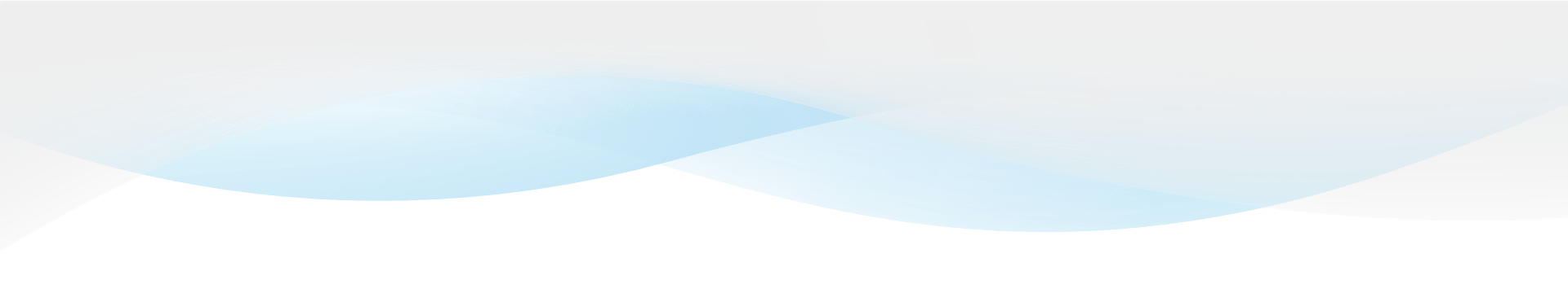 Blue waves overlapping on a white background