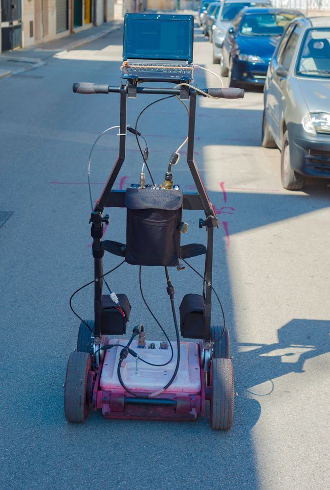 A Cart With a Computer and Sensors on a Street — Found It Down Under in Glenwood, QLD