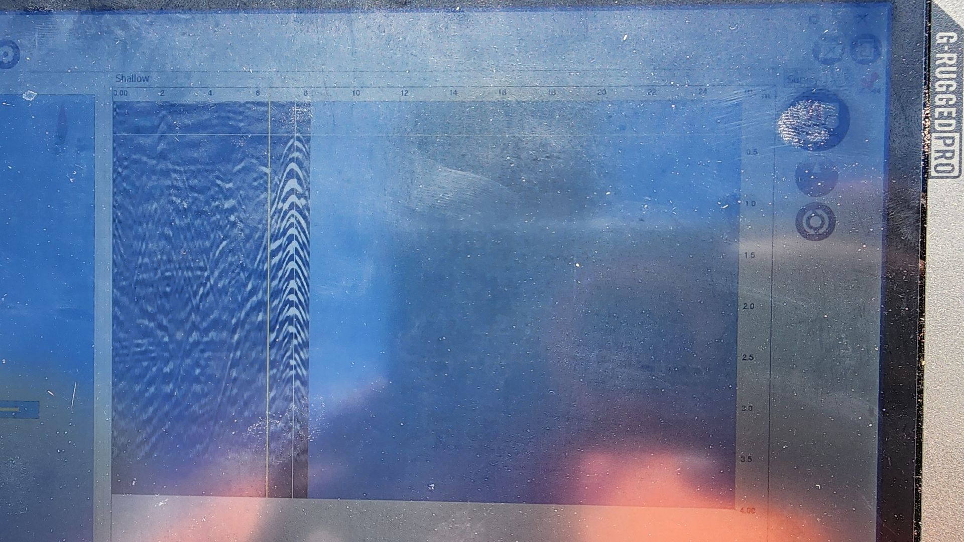 Blue-tinted, Obscured Screen Showing Static and Possibly Data or Icons — Found It Down Under in Glenwood, QLD