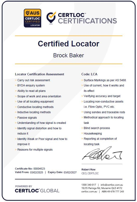 Certified Locator — Found It Down Under in Glenwood, QLD
