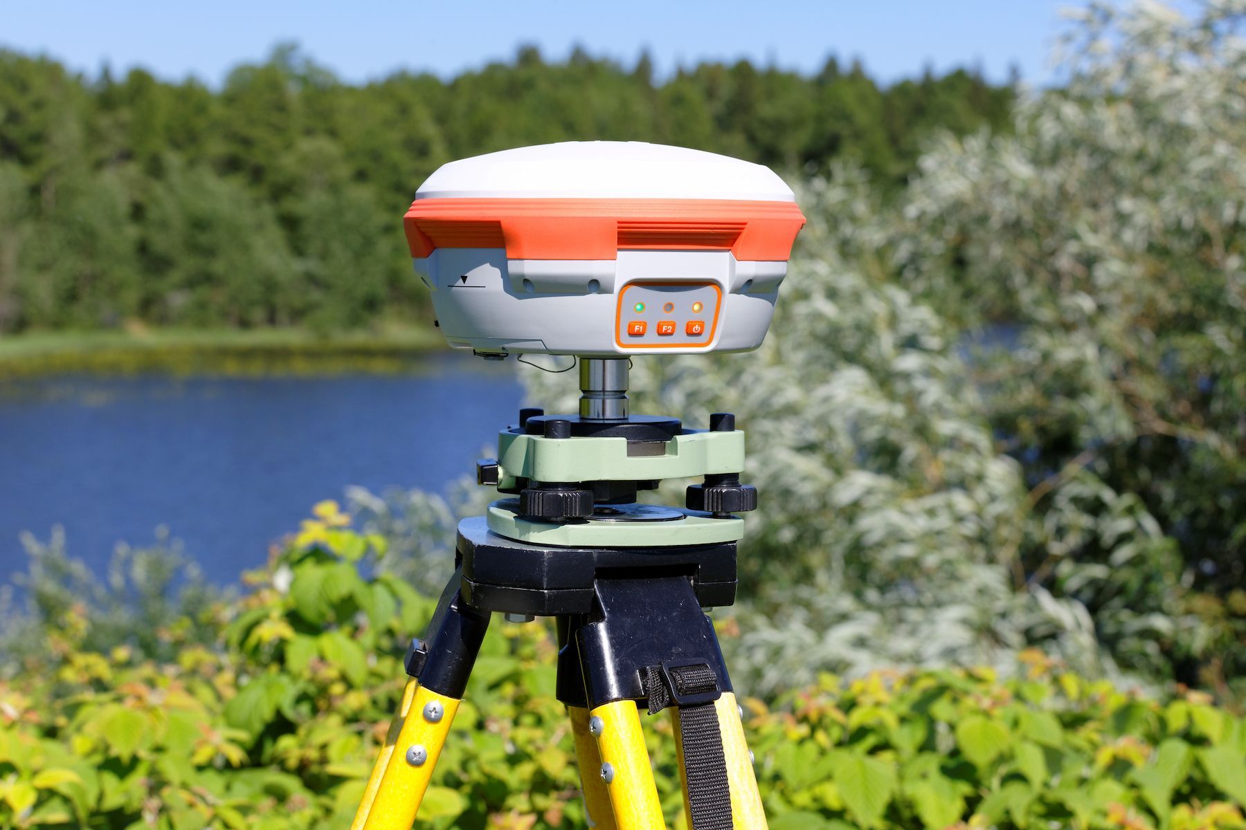 GPS Survey Equipment on Tripod Outdoors — Found It Down Under in Rainbow Beach, QLD