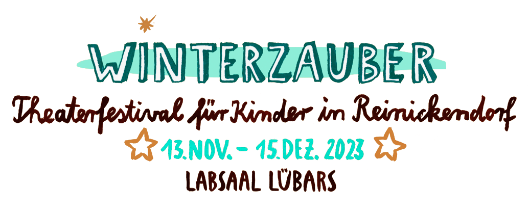 Das Wort Winterzauber auf weißem Hintergrund