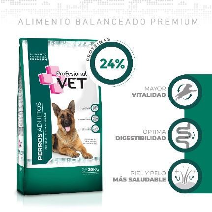 Bolsa de alimento para perros Professional Vet para perros adultos