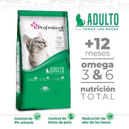 Bolsa de comida verde para gatos con la imagen de un gato. 