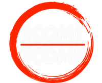 Orange brushstroke circle logo with faint “TORI TORI SUSHI” text in the center