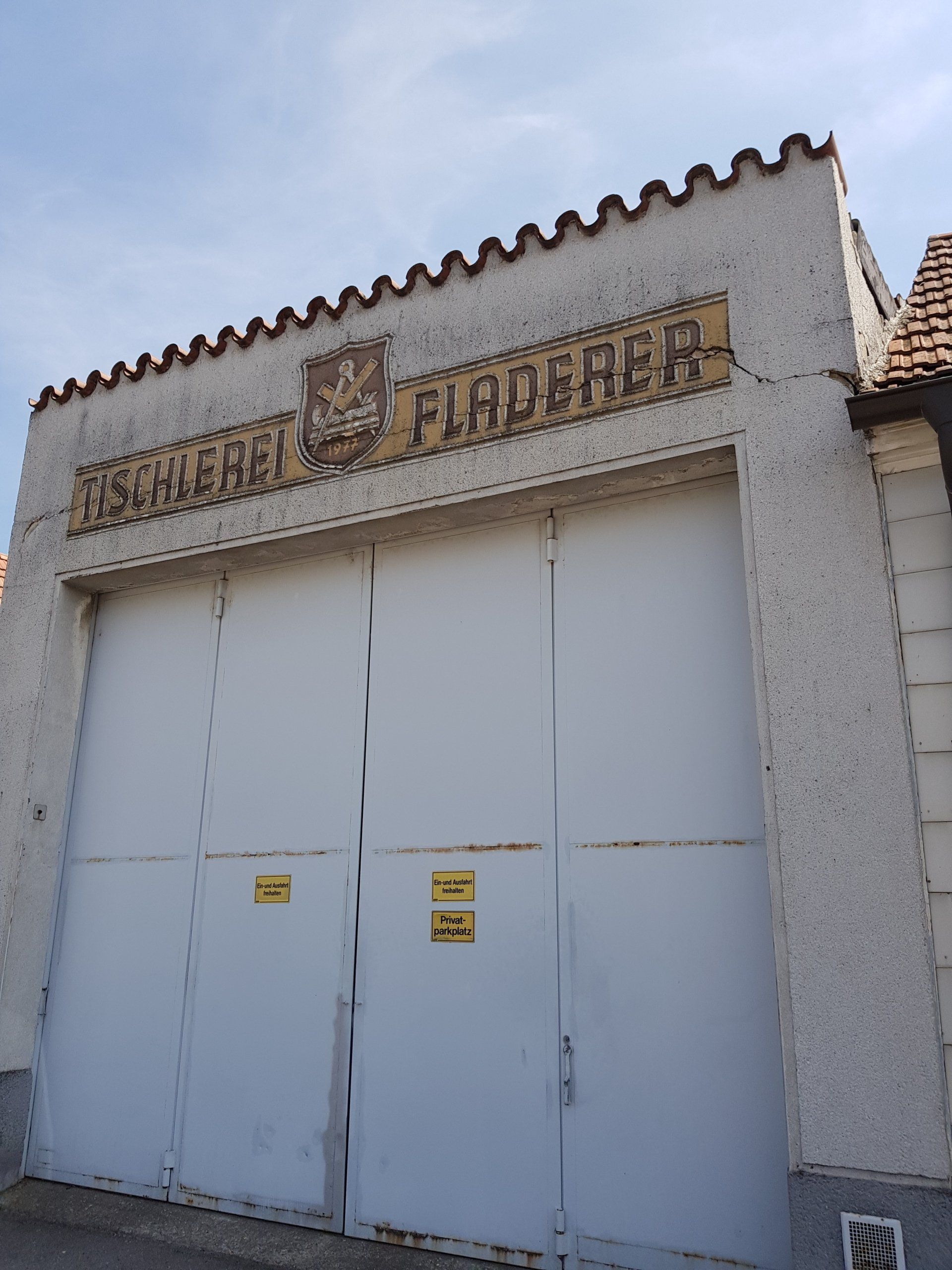 Garagentor vorher