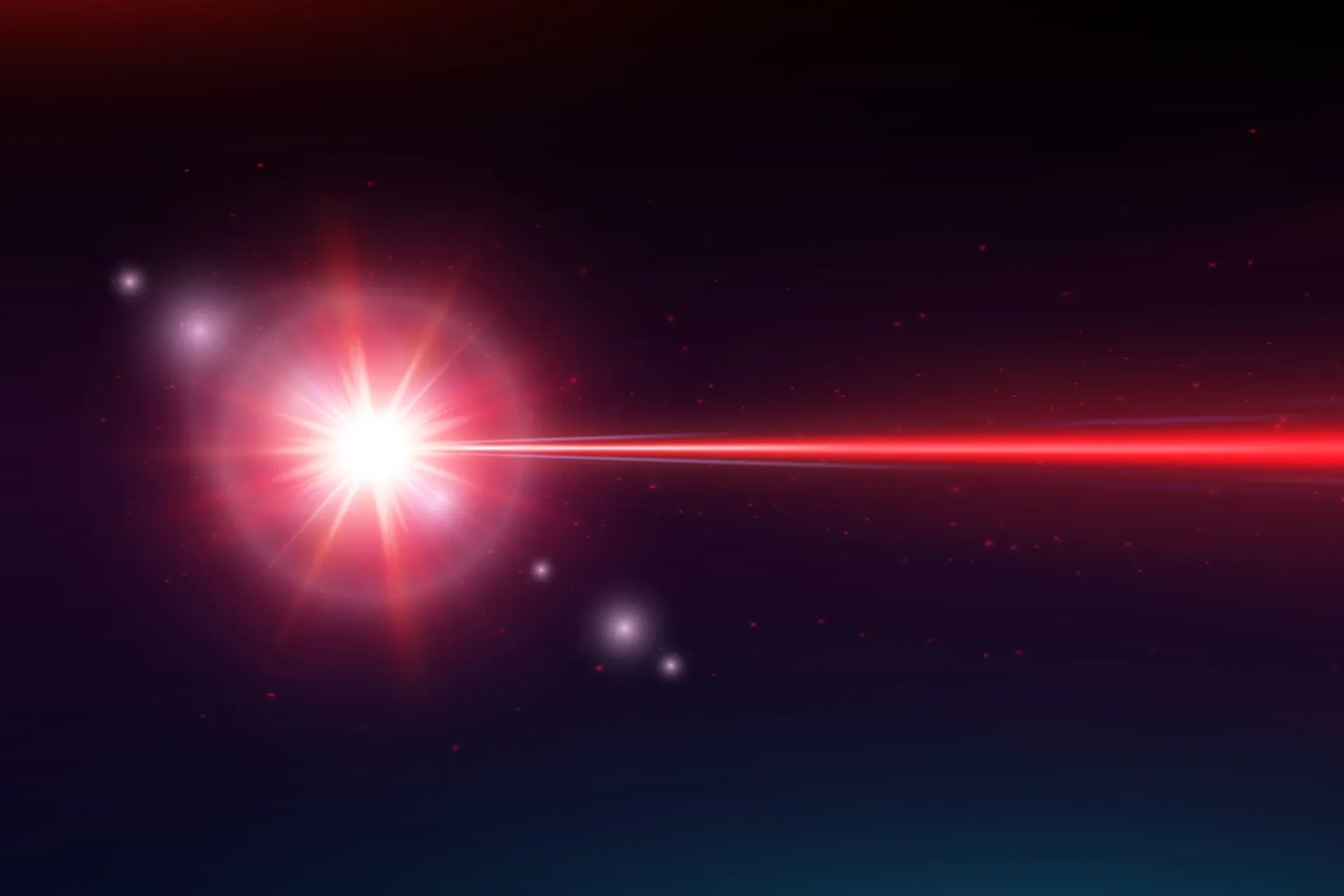 red laser beam