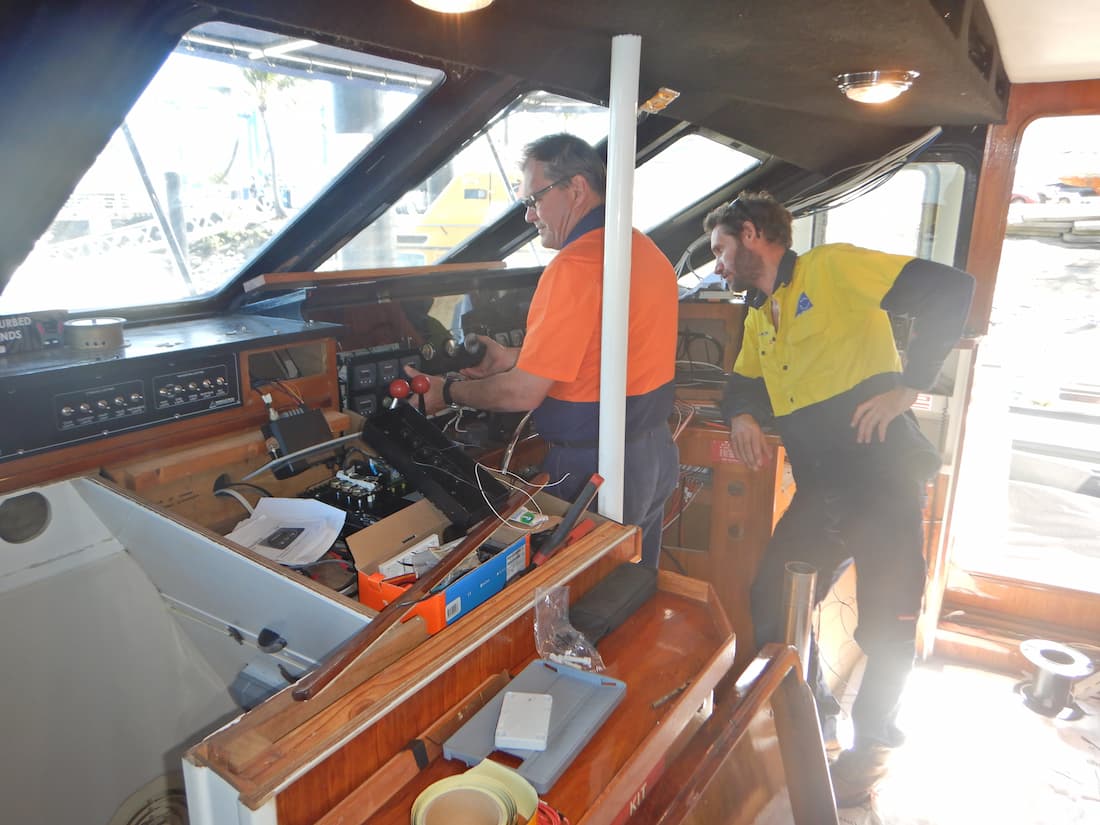 Electricians Repairing Yacht Electrical Systems — PASMA Electrical In Portsmith, QLD