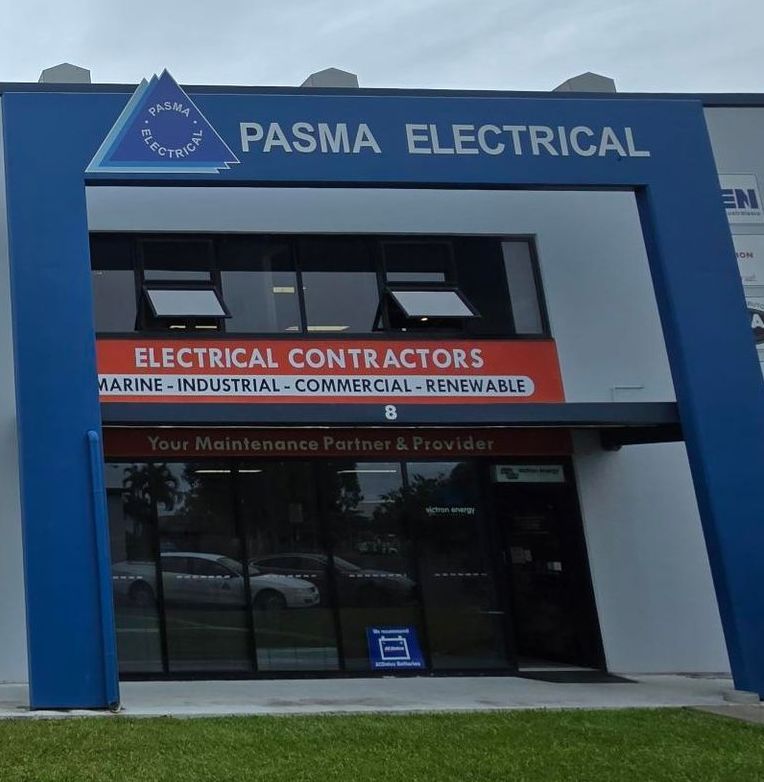 A Large White Yacht With A Lot Of Antennas On The Top Of It — PASMA Electrical In Portsmith, QLD