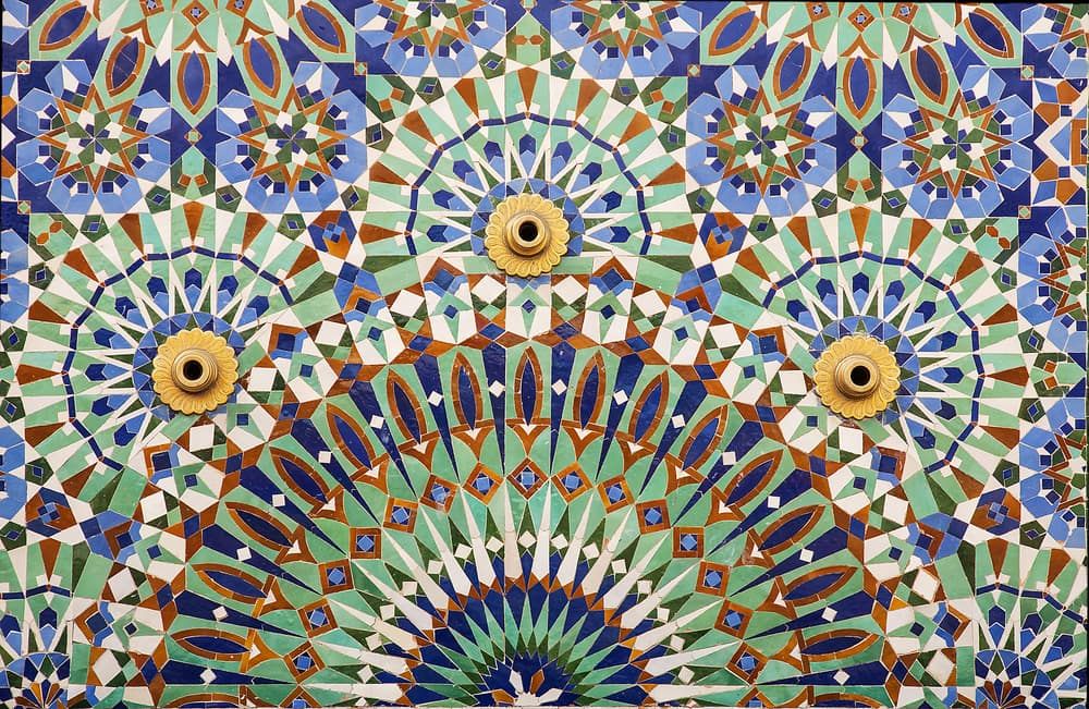 A Close Up of a Colourful Circular Pattern on a Wall — Northern Tile Gallery in Winnellie, NT
