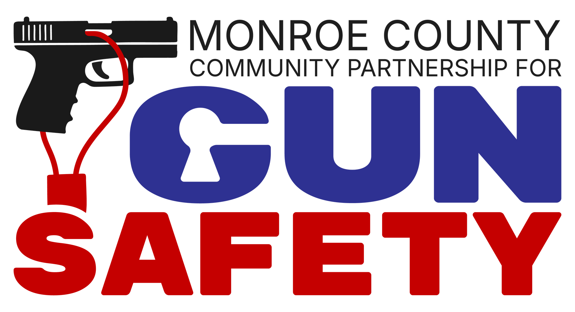 Monroe County Community Partnership for Gun Safety logo 
