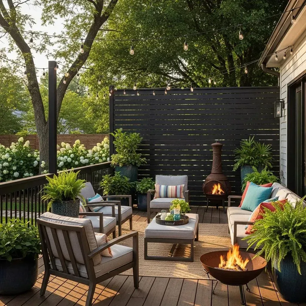Nashville-style deck and fence showcasing thoughtful outdoor living design