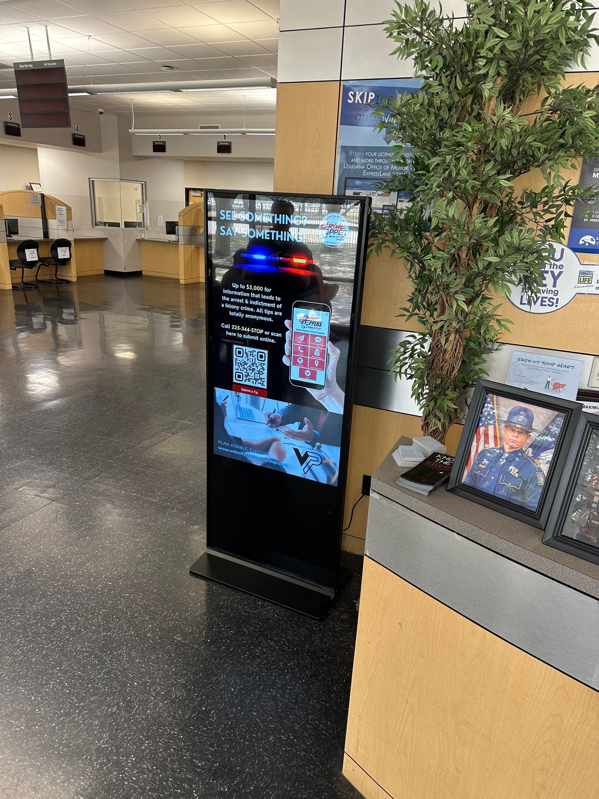 Digital Kiosk Program from Capital Region Crime Stoppers in Louisiana.