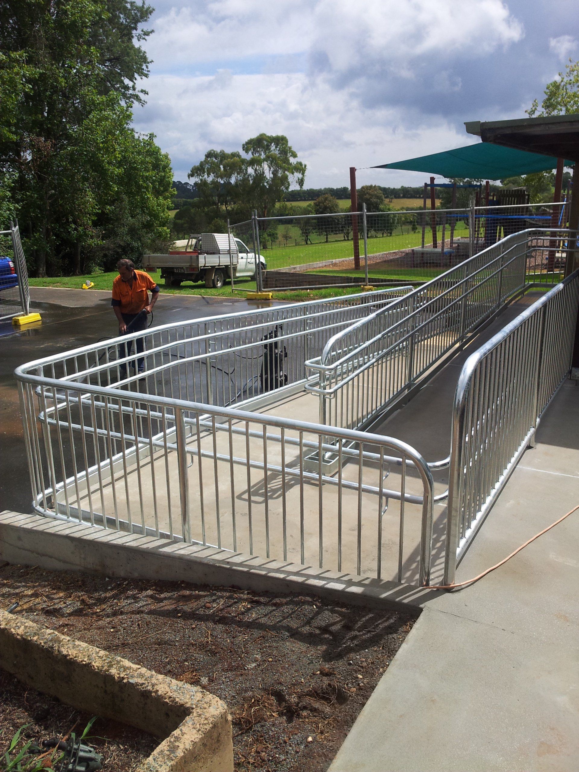 Balustrade on ramp — Projects in Wauchope, NSW
