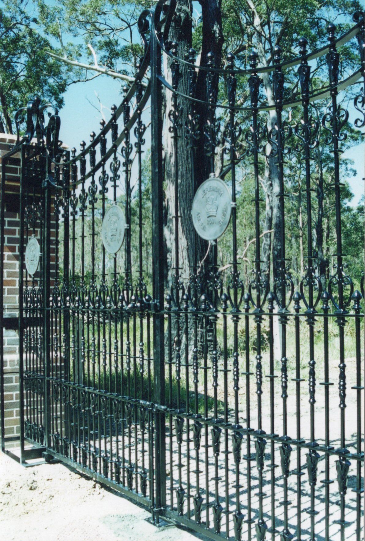 Black Steel Fence in drive way — Projects in Wauchope, NSW