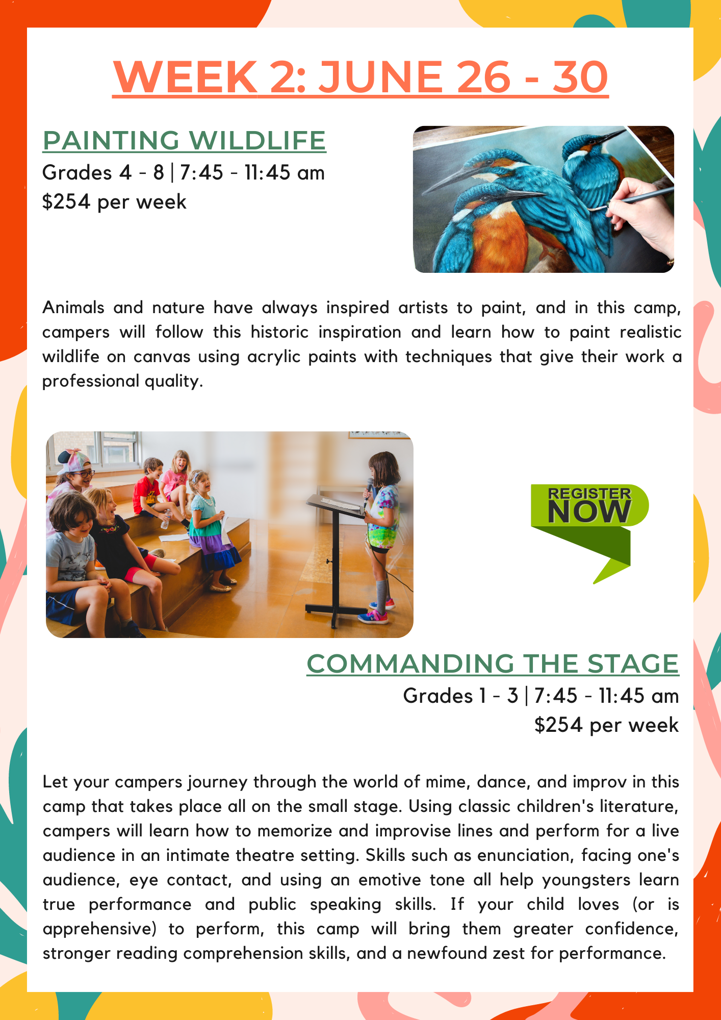 Summer camp brocher - Milwaukee school