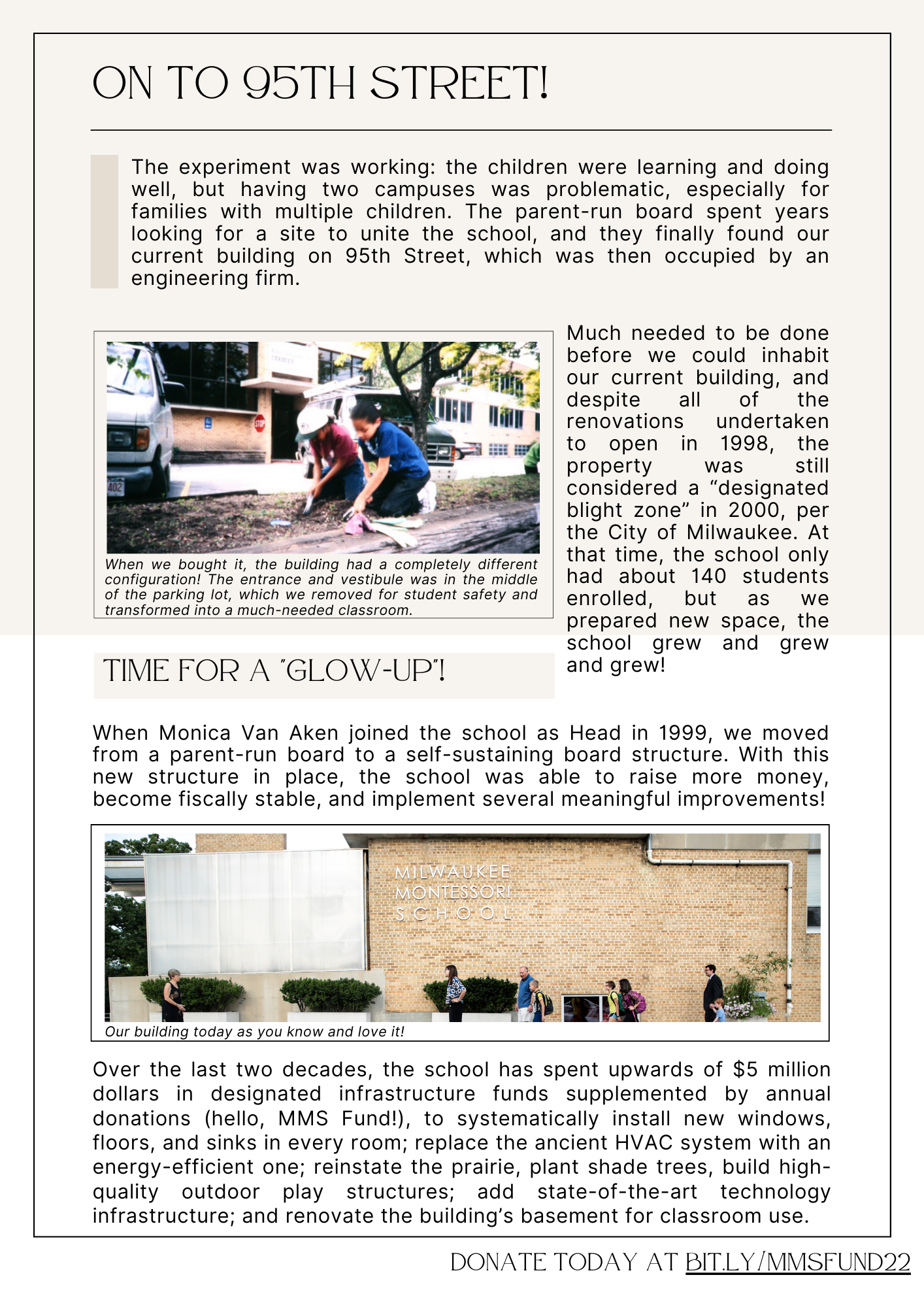 The MMS Fund - Milwaukee Montessori School