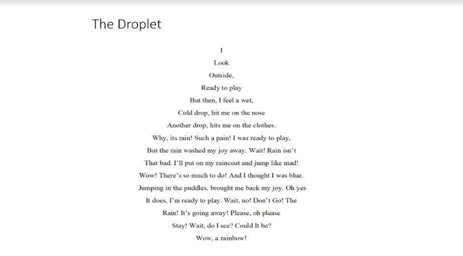 Poem 4th grade