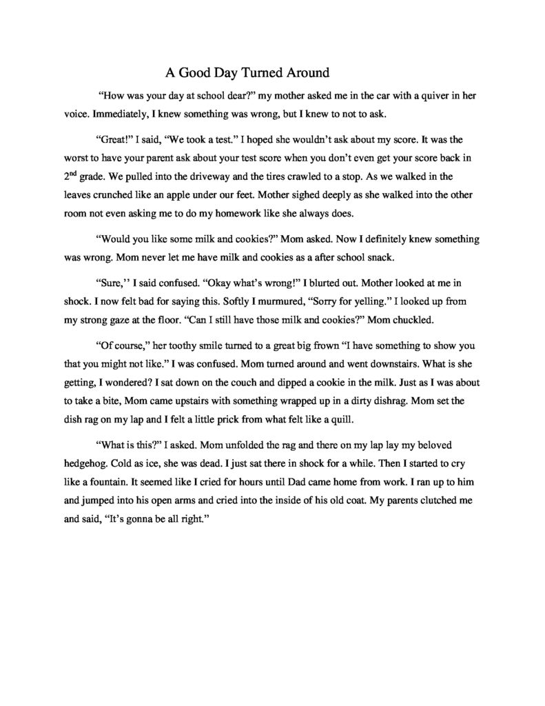 Personal Narrative