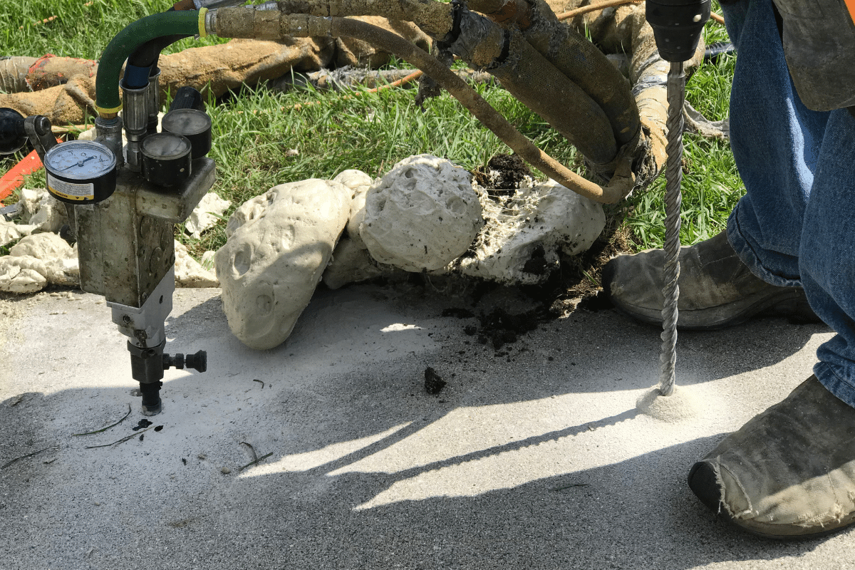 Concrete leveling and mudjacking services in Cincinnati OH by Cincinnati Concrete Contractors Co