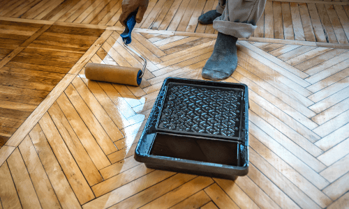 Polyurethane on wood floor