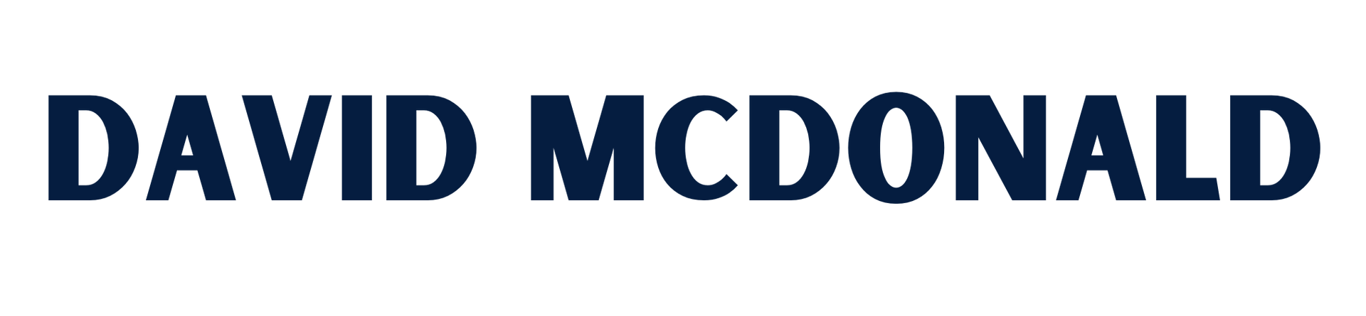 DAVID MCDONALD