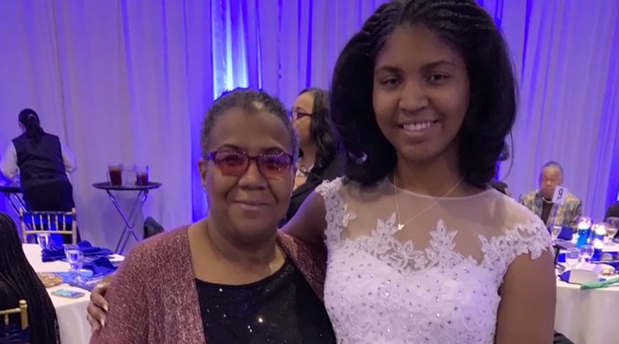 U.S. Dream Academy DreamKid Jasmine & her grandmother