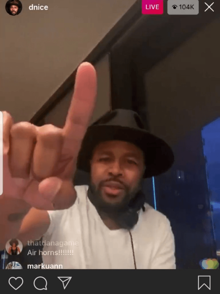 Famous rapper and DJ D-Nice