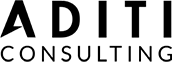 A black and white logo for a consulting company.