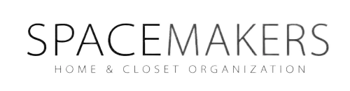 A logo for spacemakers home and closet organization