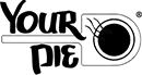 A black and white logo for a company called your pie.