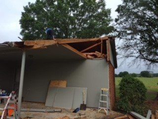 After Damage Roof Clean-up – Chattanooga, TN – Sexton Roofing and Remodelling
