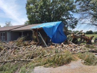 Before Damage Roof Clean-up – Chattanooga, TN – Sexton Roofing and Remodelling