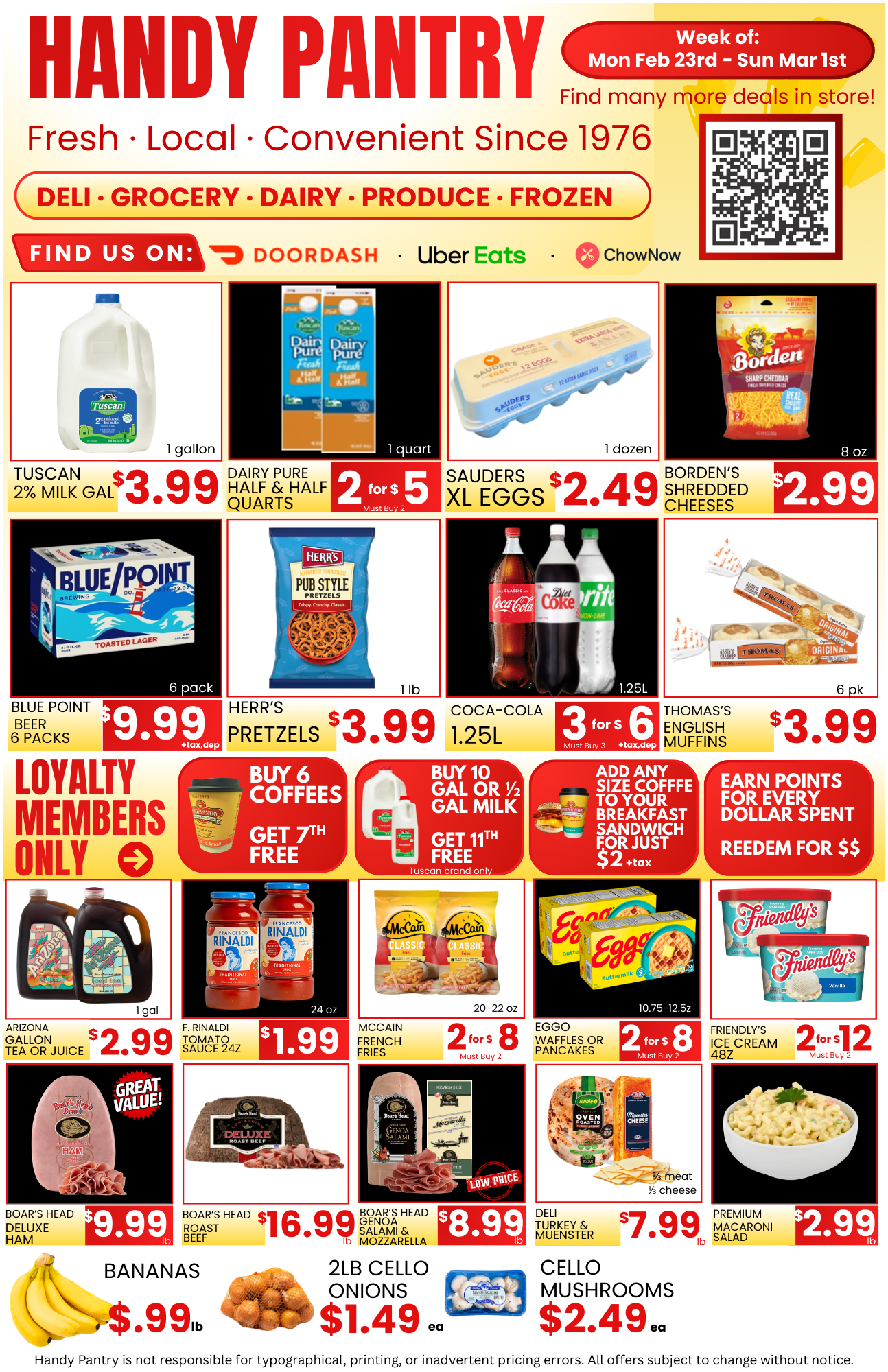Handy Pantry sales flier