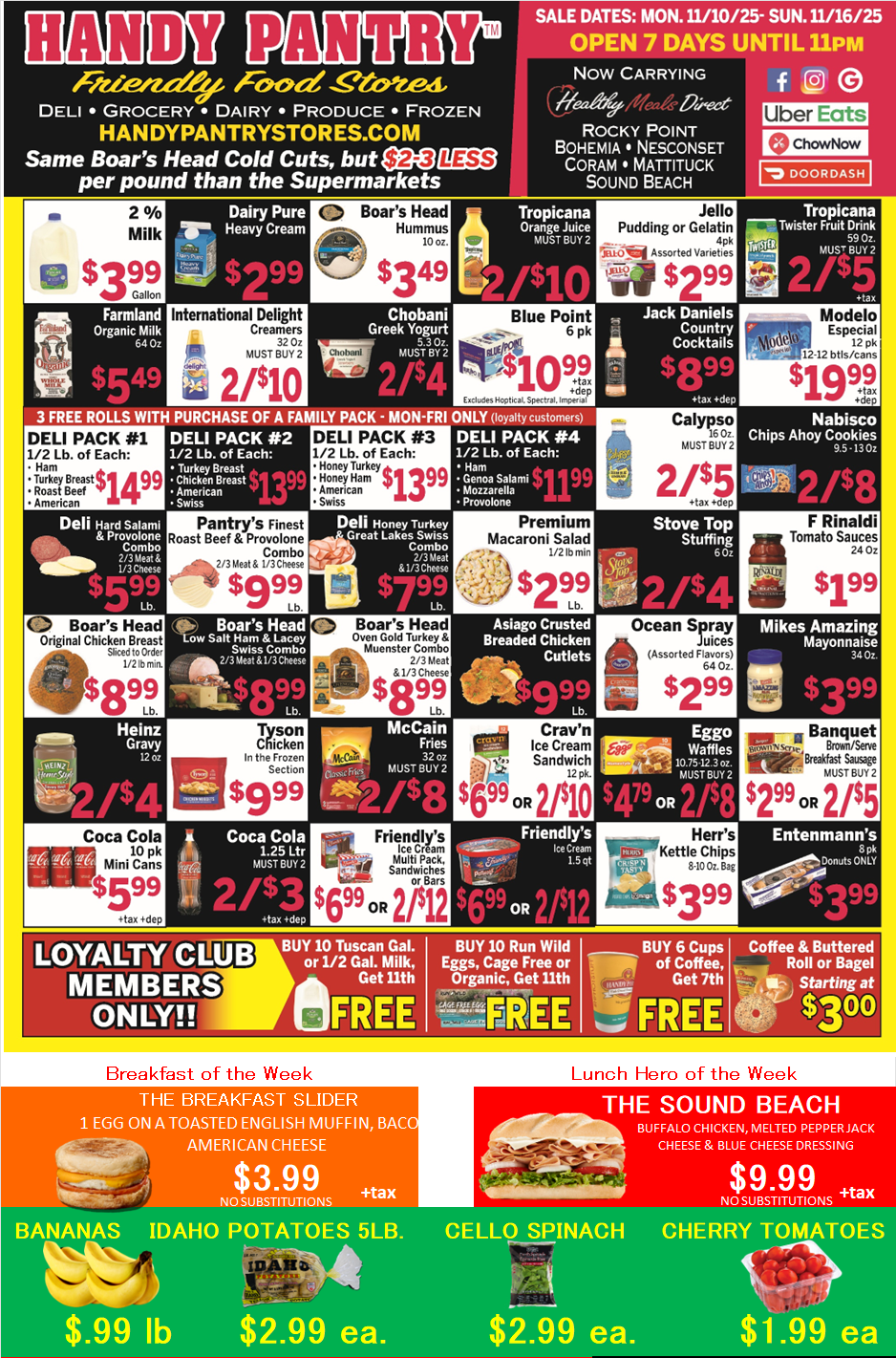Handy Pantry sales flier