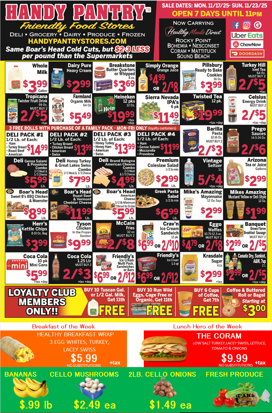 Handy Pantry sales flier