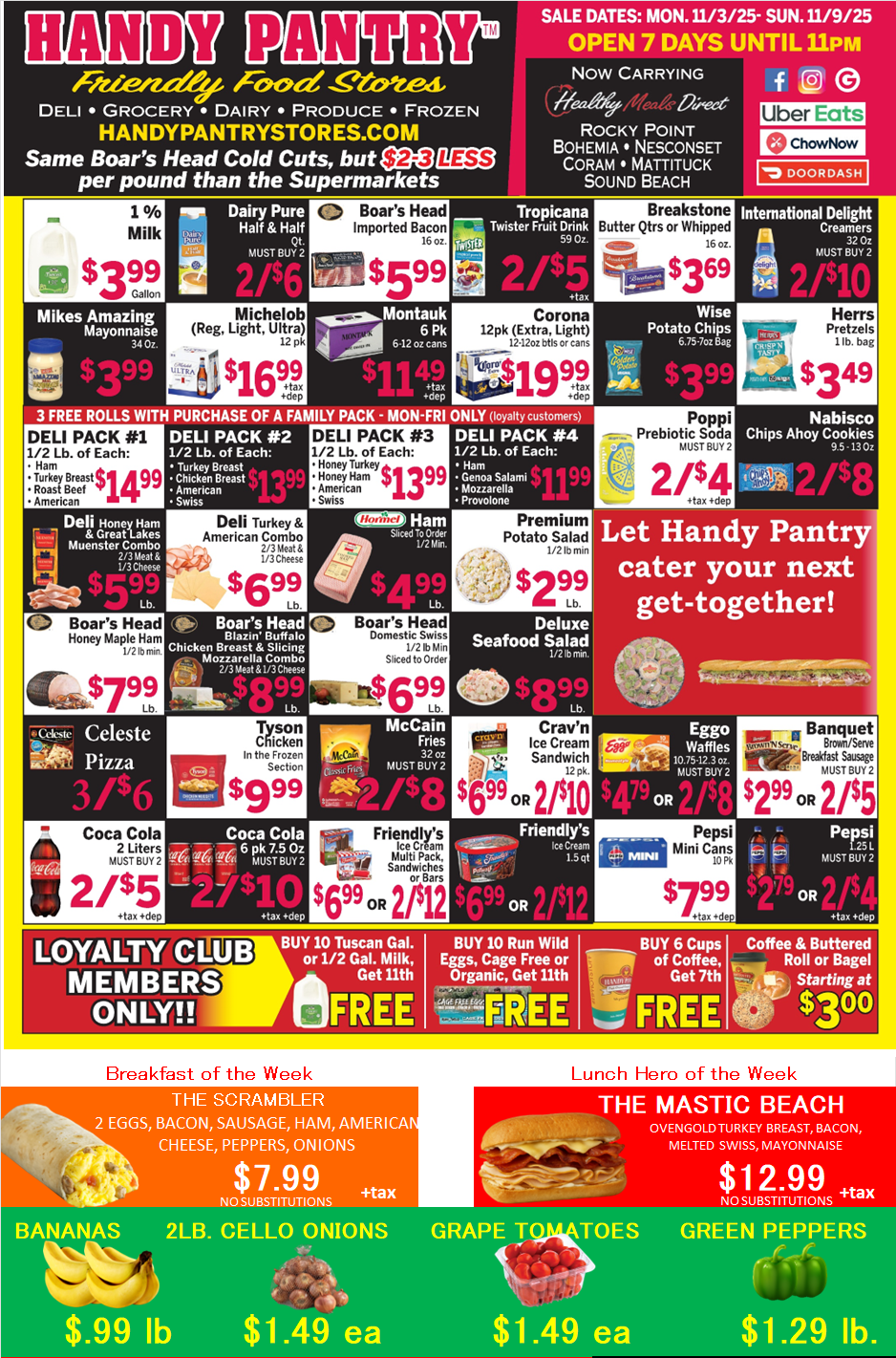 Handy Pantry sales flier