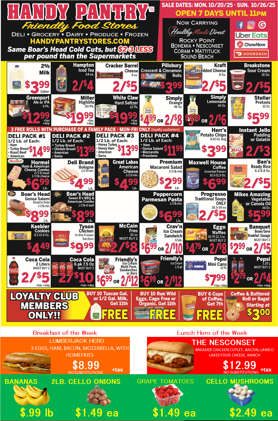 Handy Pantry sales flier